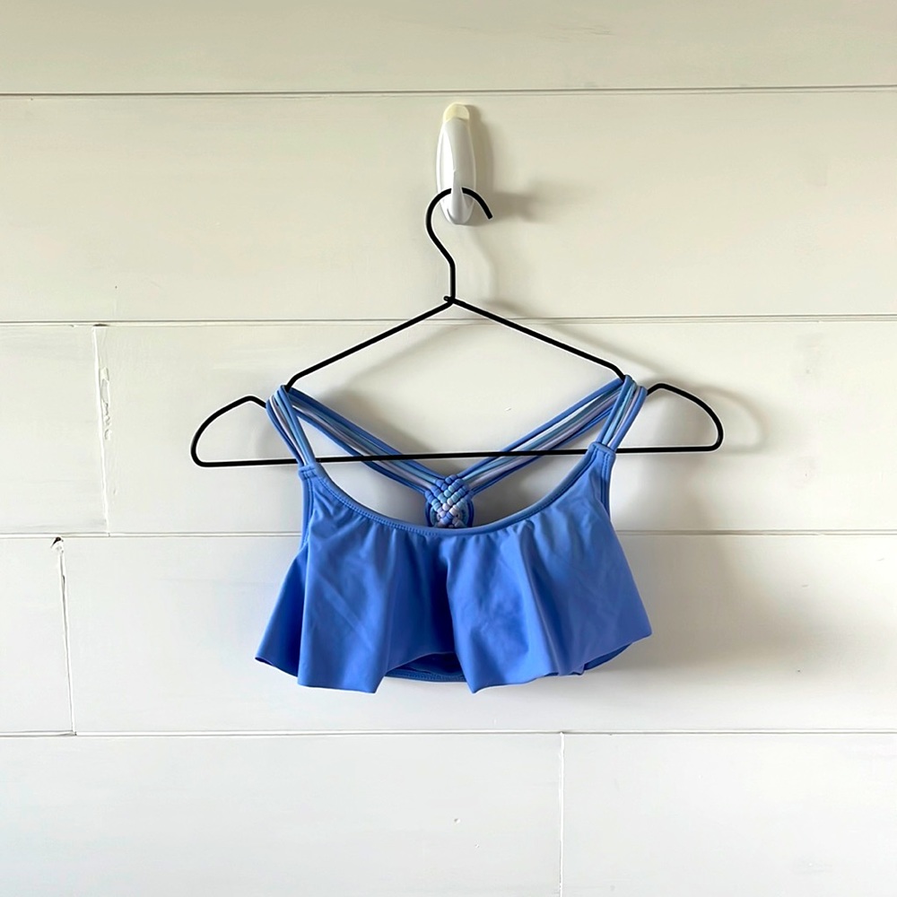 Bohemian style bikini top blue